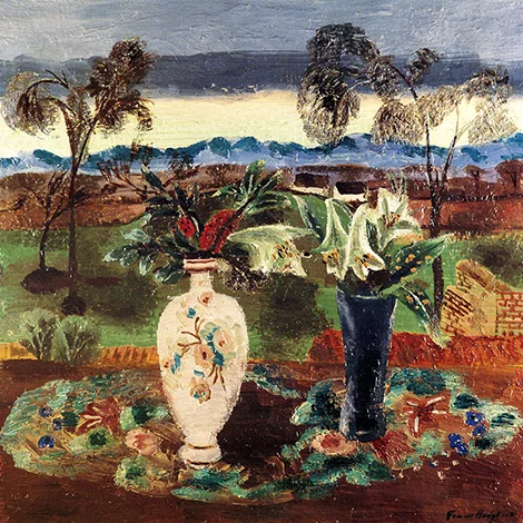 Frances Hodgkins - The Croft, Still Life with Divan