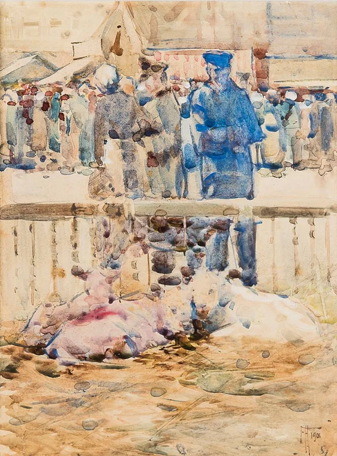 Frances Hodgkins Painting Calves for Sale Les Andelys Normandy