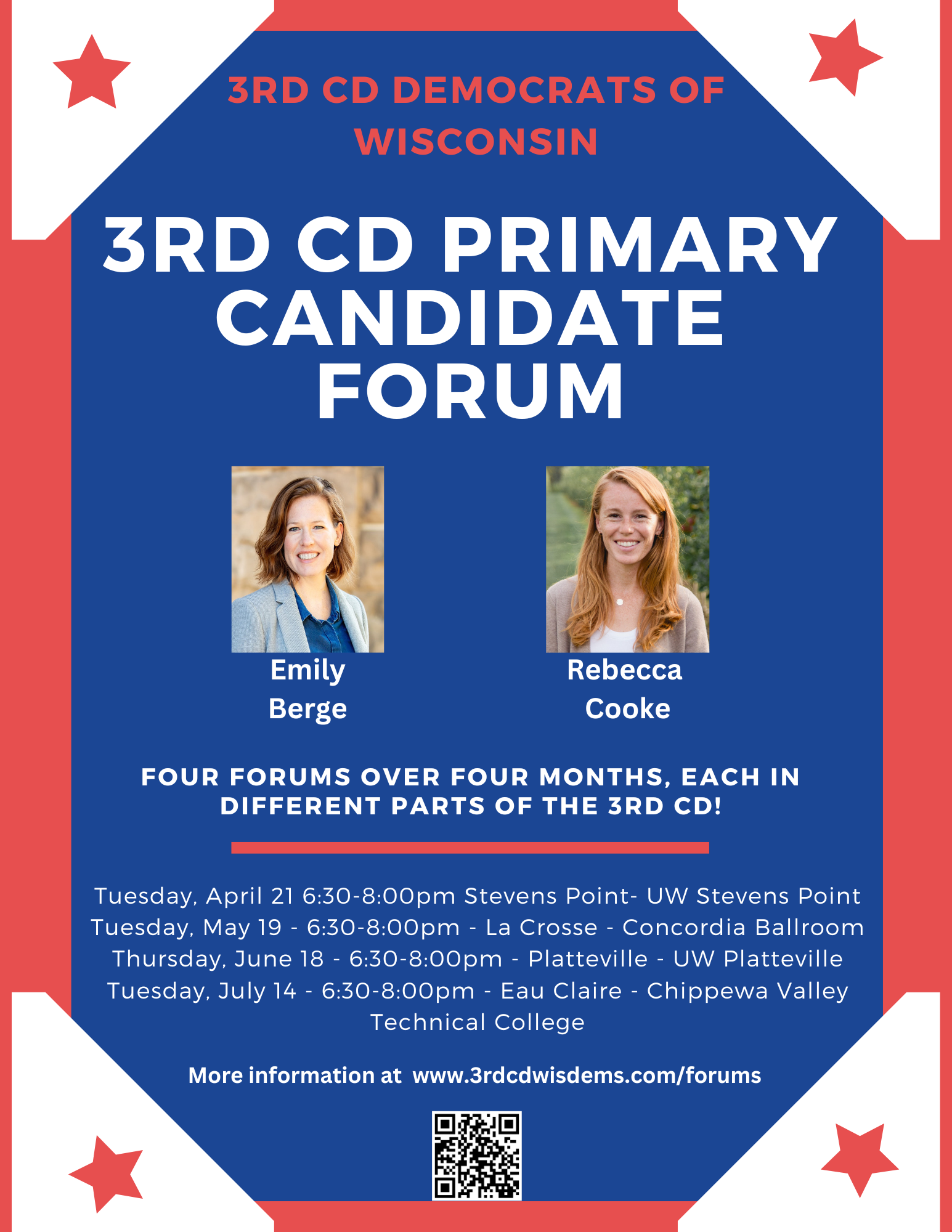 3rd CD Primary Candidate Forum (in lieu of the monthly meeting) 