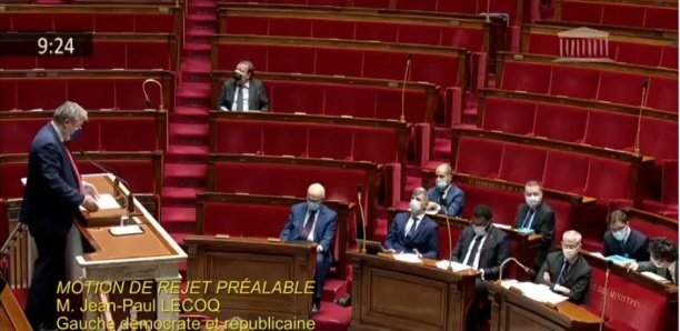 du CFA à l'Eco : motion de rejet du Parti Communiste français à l'Assemblée Nationale