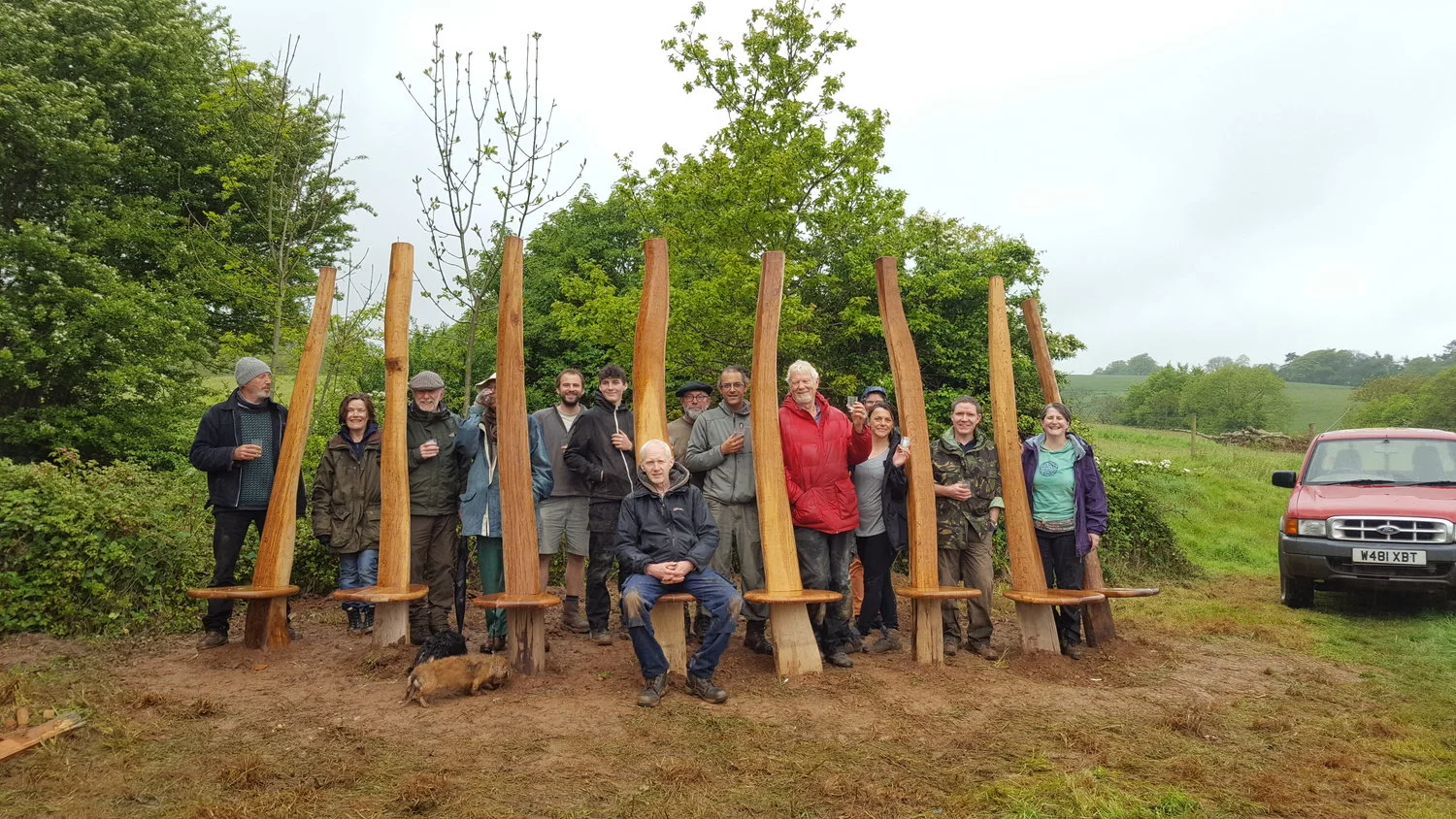Sharpham bench project