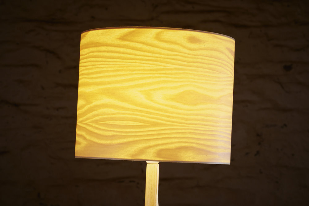 Wooden Lampshade Peter Lanyon Furniture, Cherry Wood Lampshade