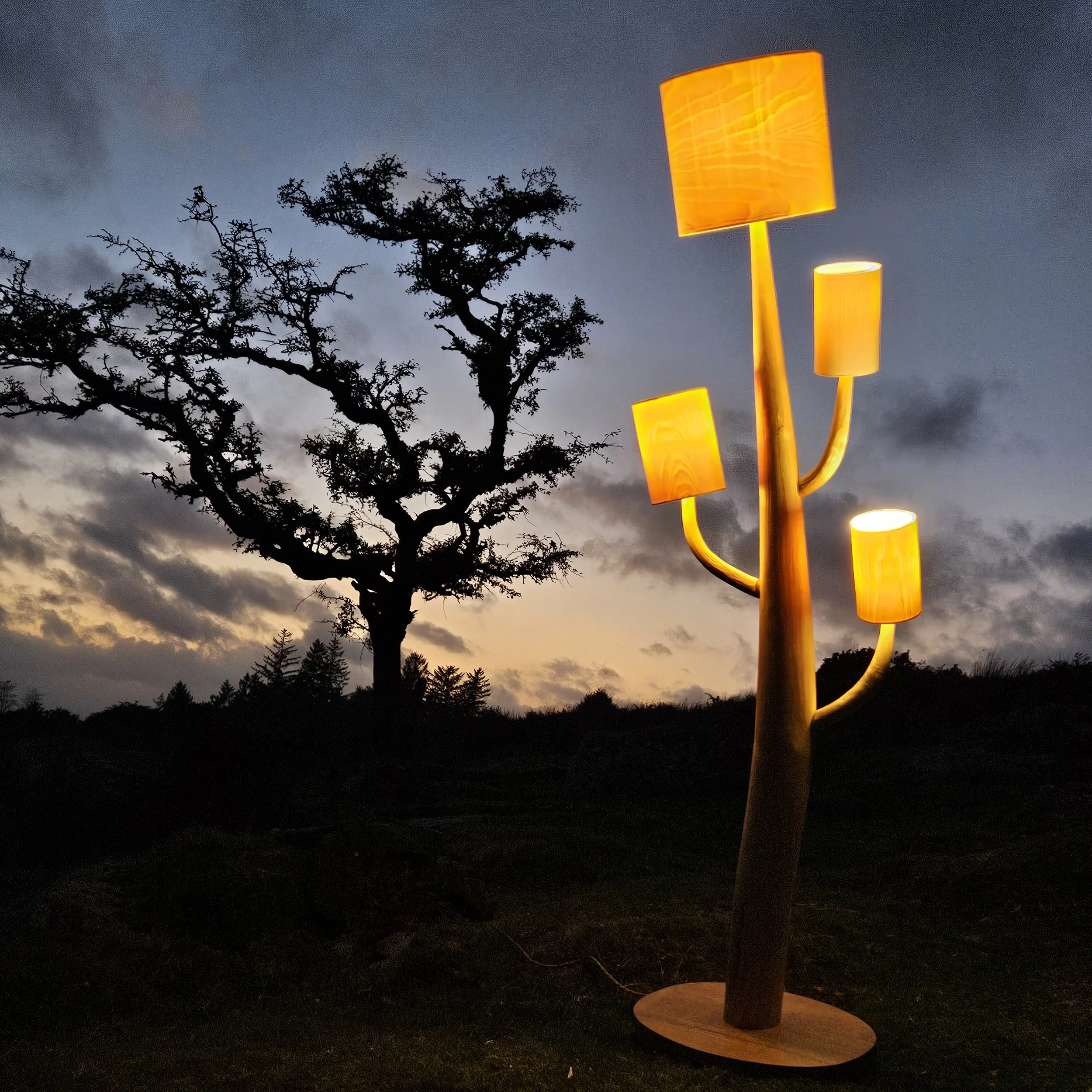 Hand-Crafted Cactus Lamp