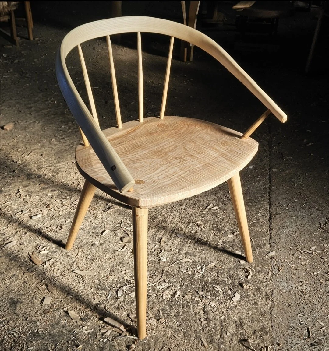 Discover the handmade Salix Medium Chair by Peter Lanyon. Crafted in Devon UK from sustainable wood. Perfect for dining and living spaces.