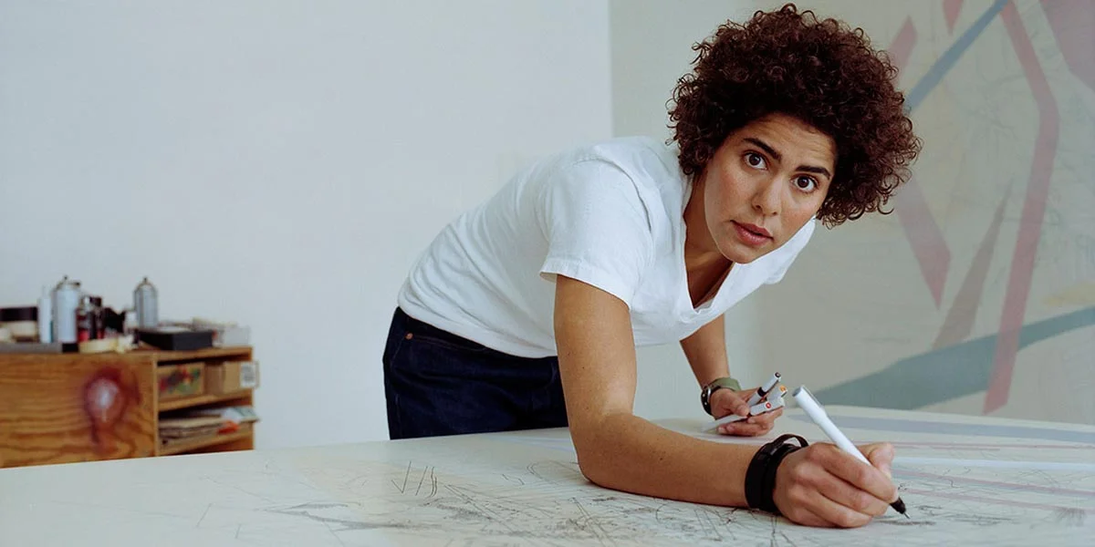 Julie Mehretu in her Studio
