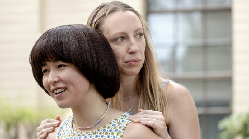 The littlest details like the friendship necklaces both are wearing here just exist in the realm of the show, unremarked but no less present. Pen15 is a first-class lesson in tiny decisions that collectively make the whole thing work.
