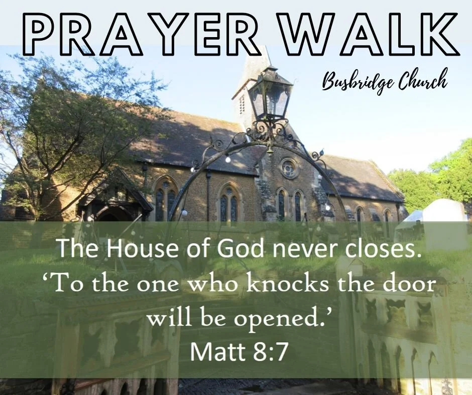  Guided prayer to use around the churchyard, or at home. Click for PDF and gently scroll as you stroll! 