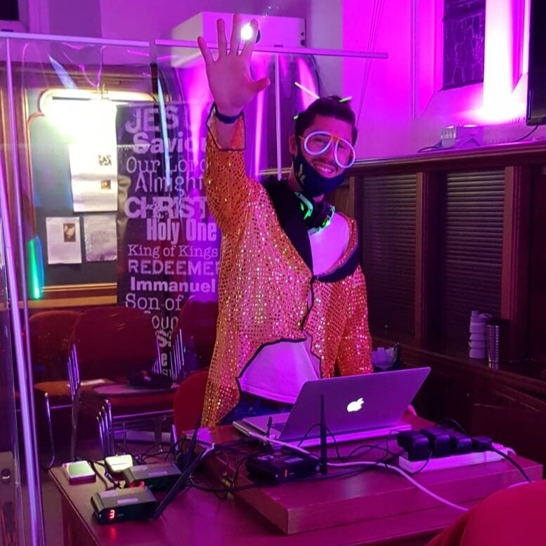  The DJ at the Explorers Light Party 