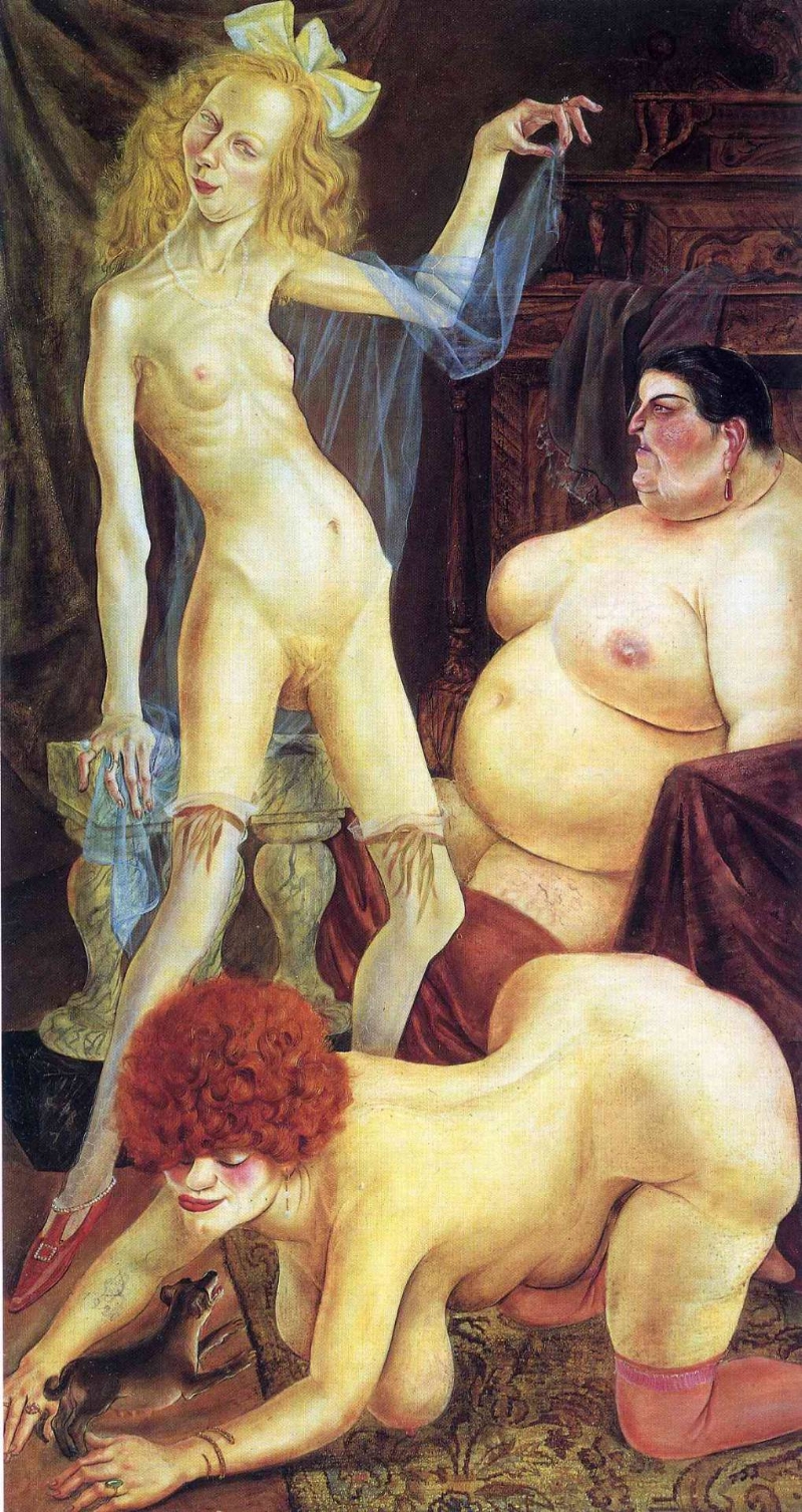 Three Wenches - Otto Dix, 1926