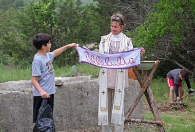 Rev. Carmen Retzlaff is pastor at New Life Lutheran Church in Dripping Springs, TX. Her congregation worships outdoors and loves it. Learn more at NewLifeDrippingSprings.org