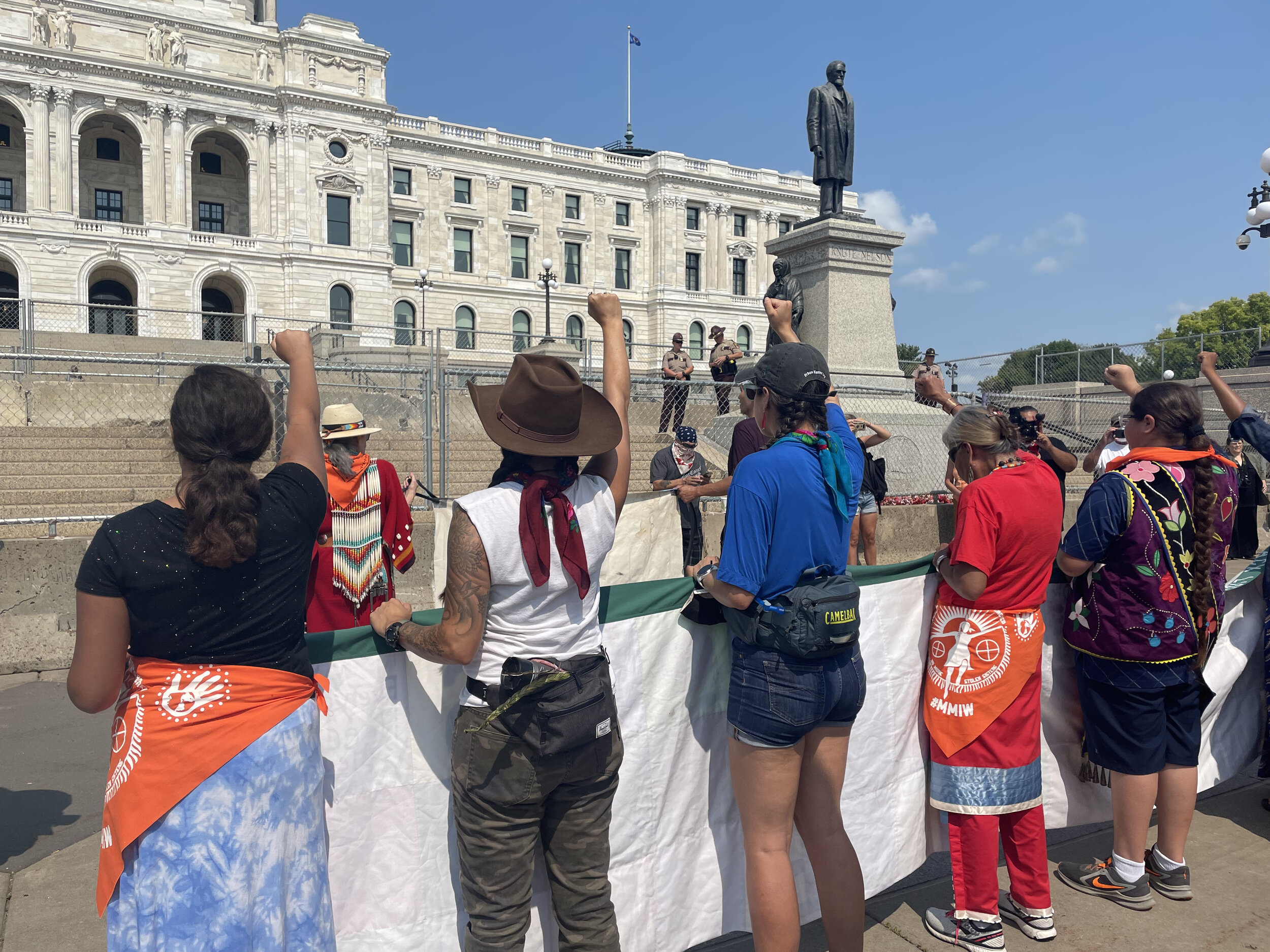 StopLine3 march to the MN State Capitol, August 25, 2021