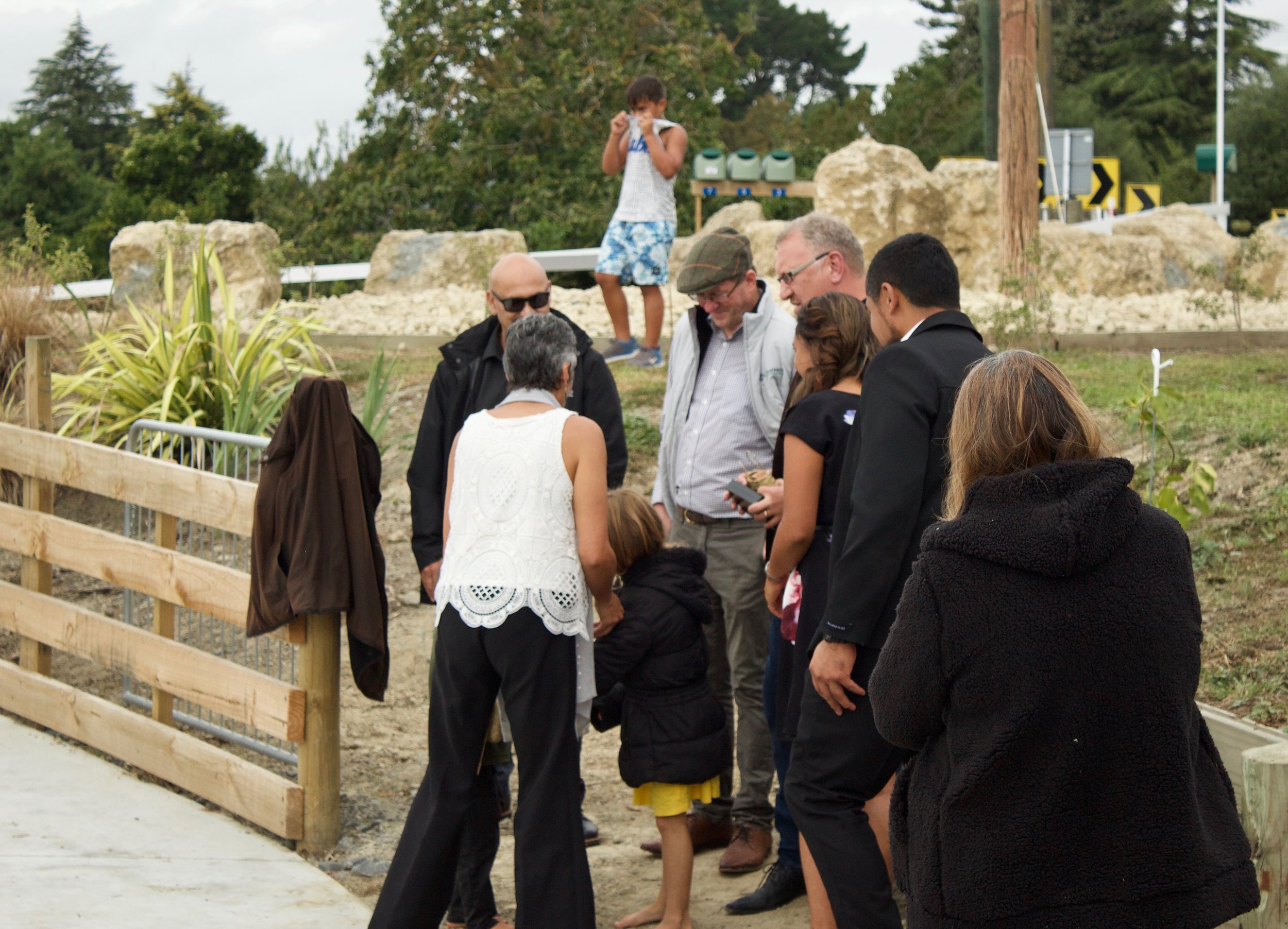 The Hawaikirangi whānau acknowledge George Mackey, Robert Macbeth and Pāora Sheeran
