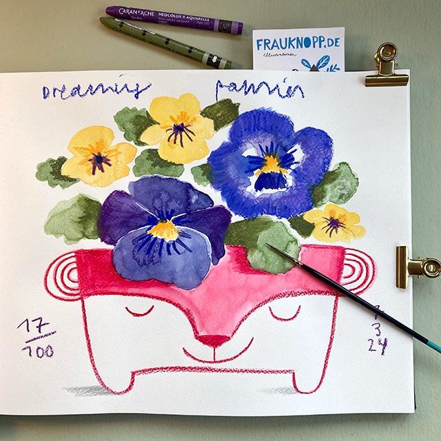 frauknopp-100dayproject-aquarell-viola.JPG