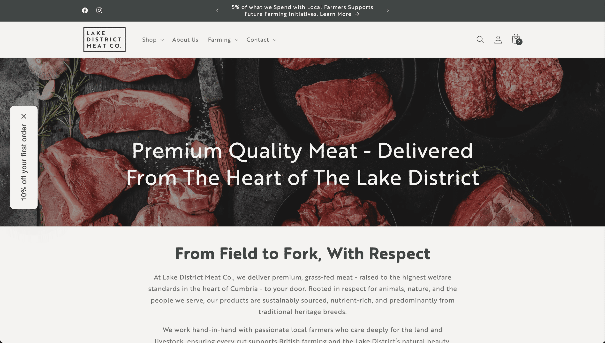 New Website - Lake District Meat Co.