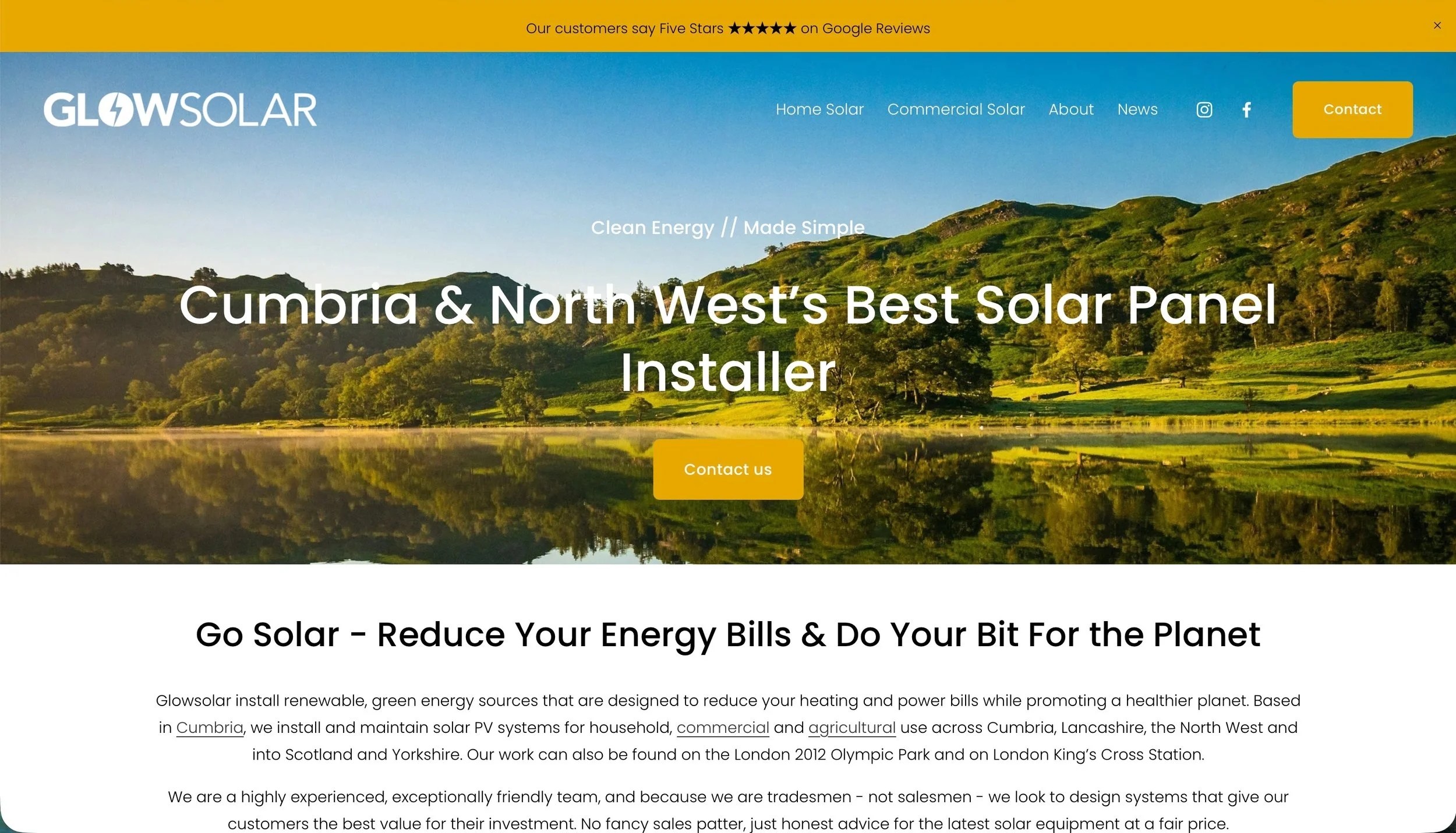 New Website - Glowsolar