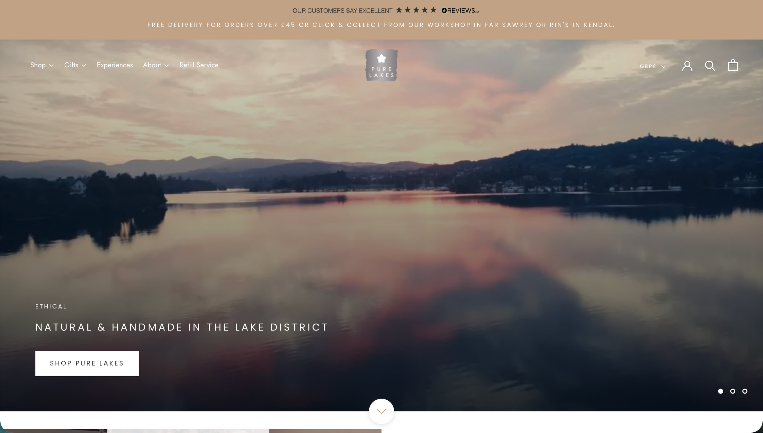 Website Update - Pure Lakes Skincare