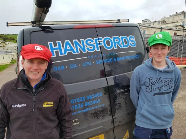 Kelvin Gurmin our gas engineer and his apprentice Matt Thurgood. 