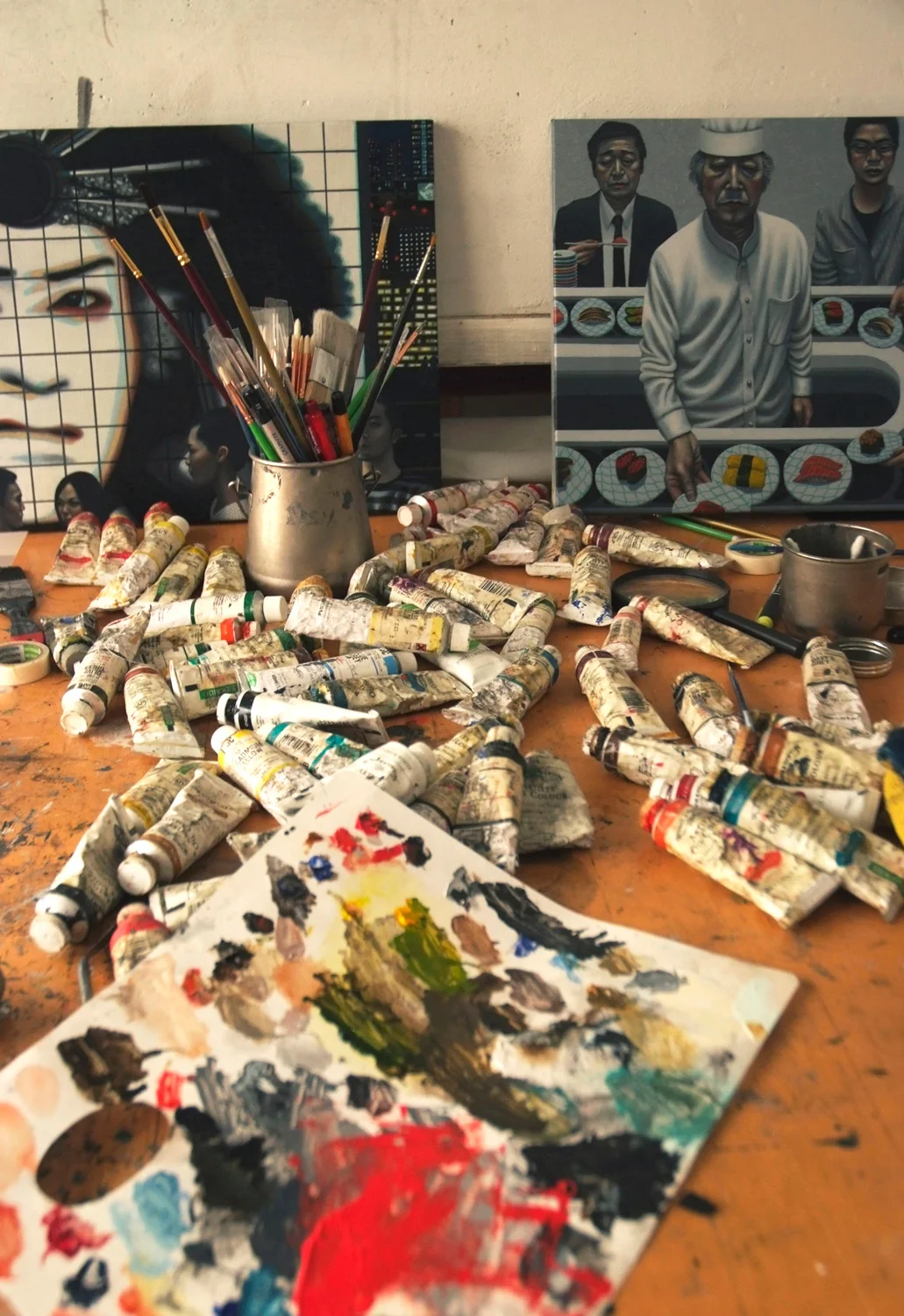 Carl Randall artist studio.