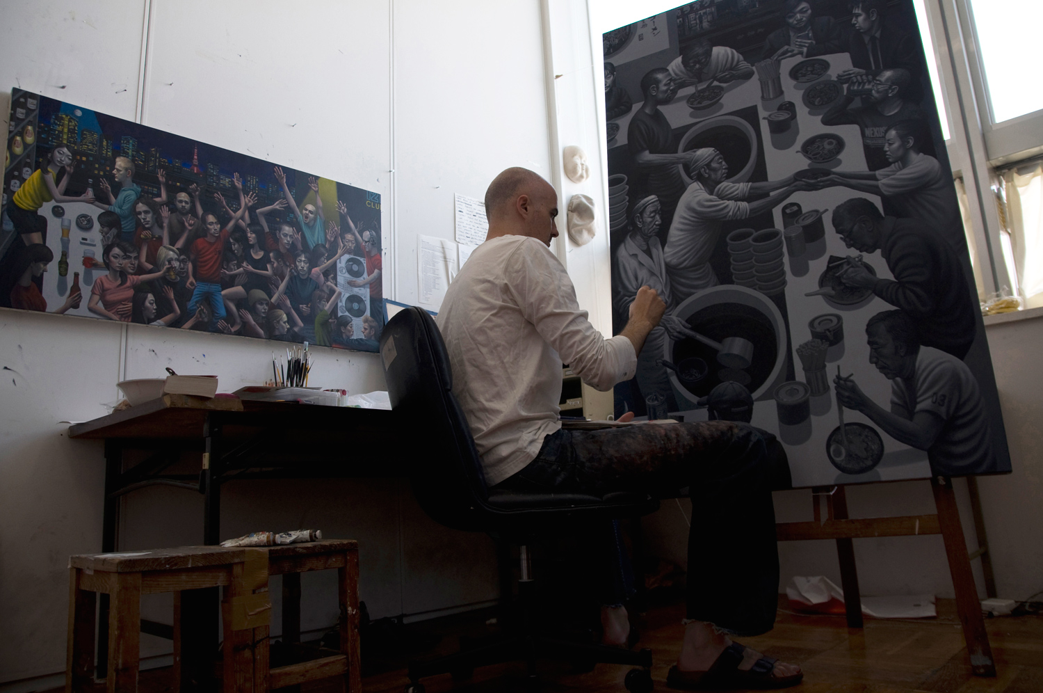 Carl Randall artist studio.