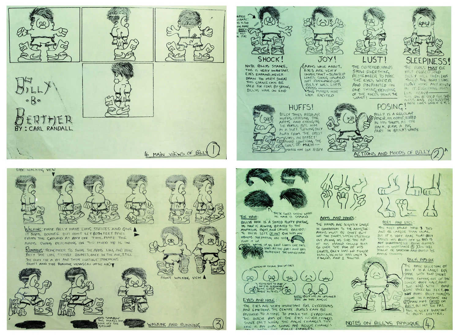 Sketches for a Cartoon Character