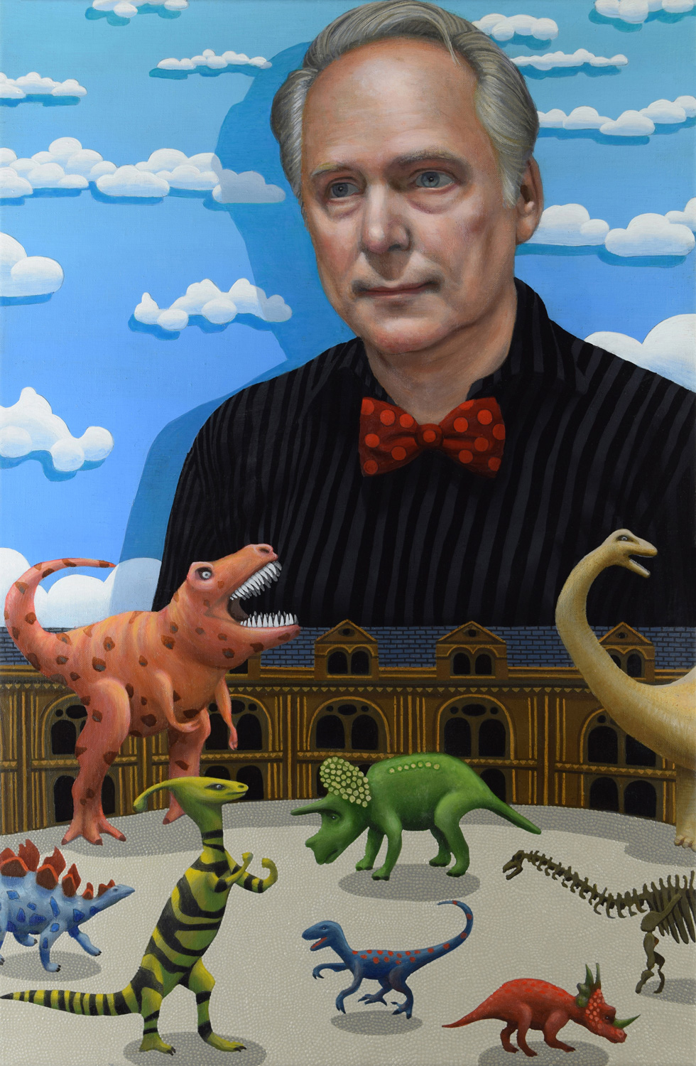 Director Nick Park and the Dinosaur Gallery