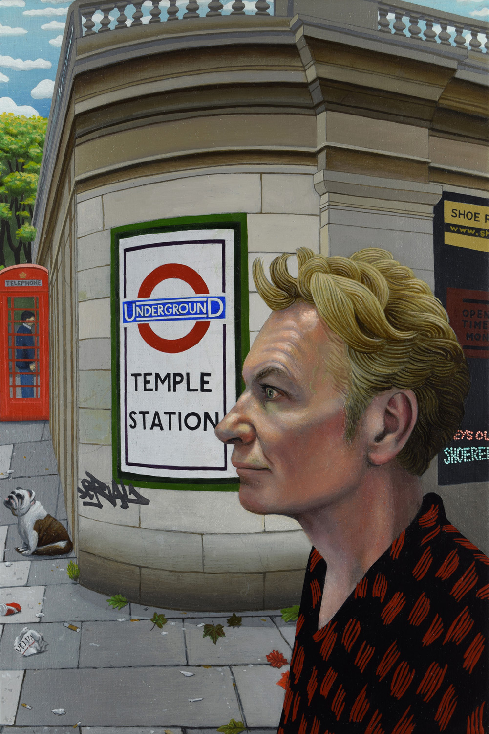 Film-maker Julien Temple and Temple Tube Station