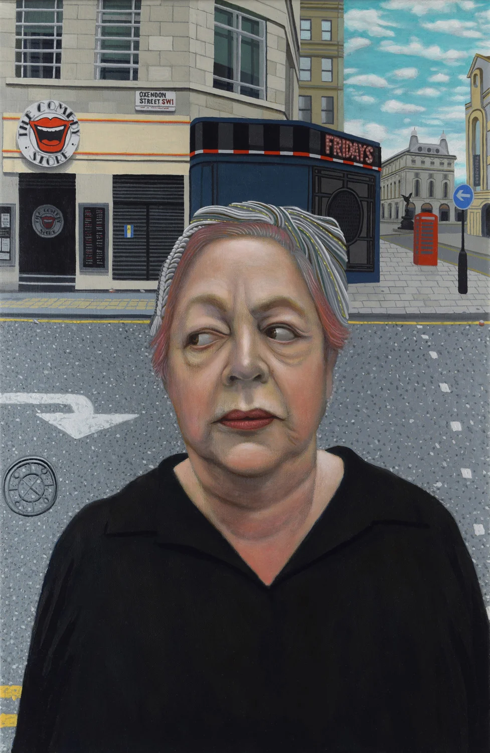 Comedienne Jo Brand and The Comedy Club