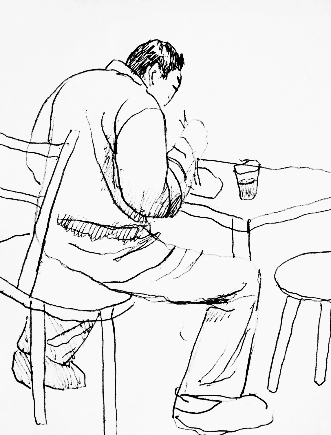 Sketch in a Noodle Bar, Tokyo