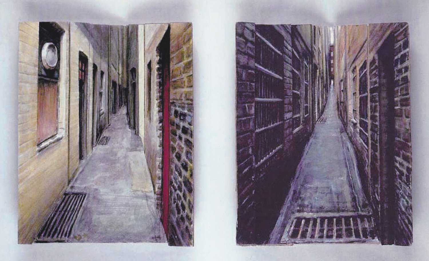 Studies for an Alleyway (Diptych)