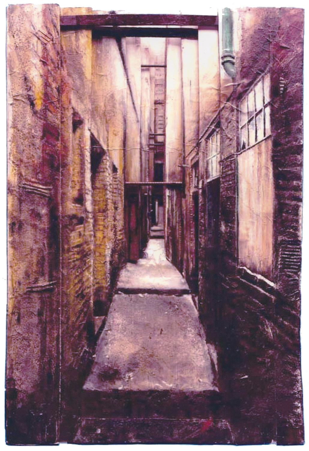 Study for 'Alleyway' (relief sculpture)