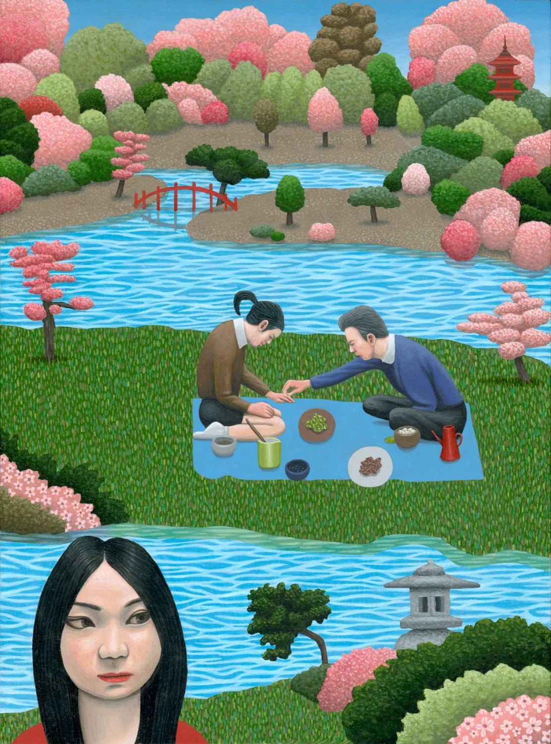 Cherry Blossom Love Triangle