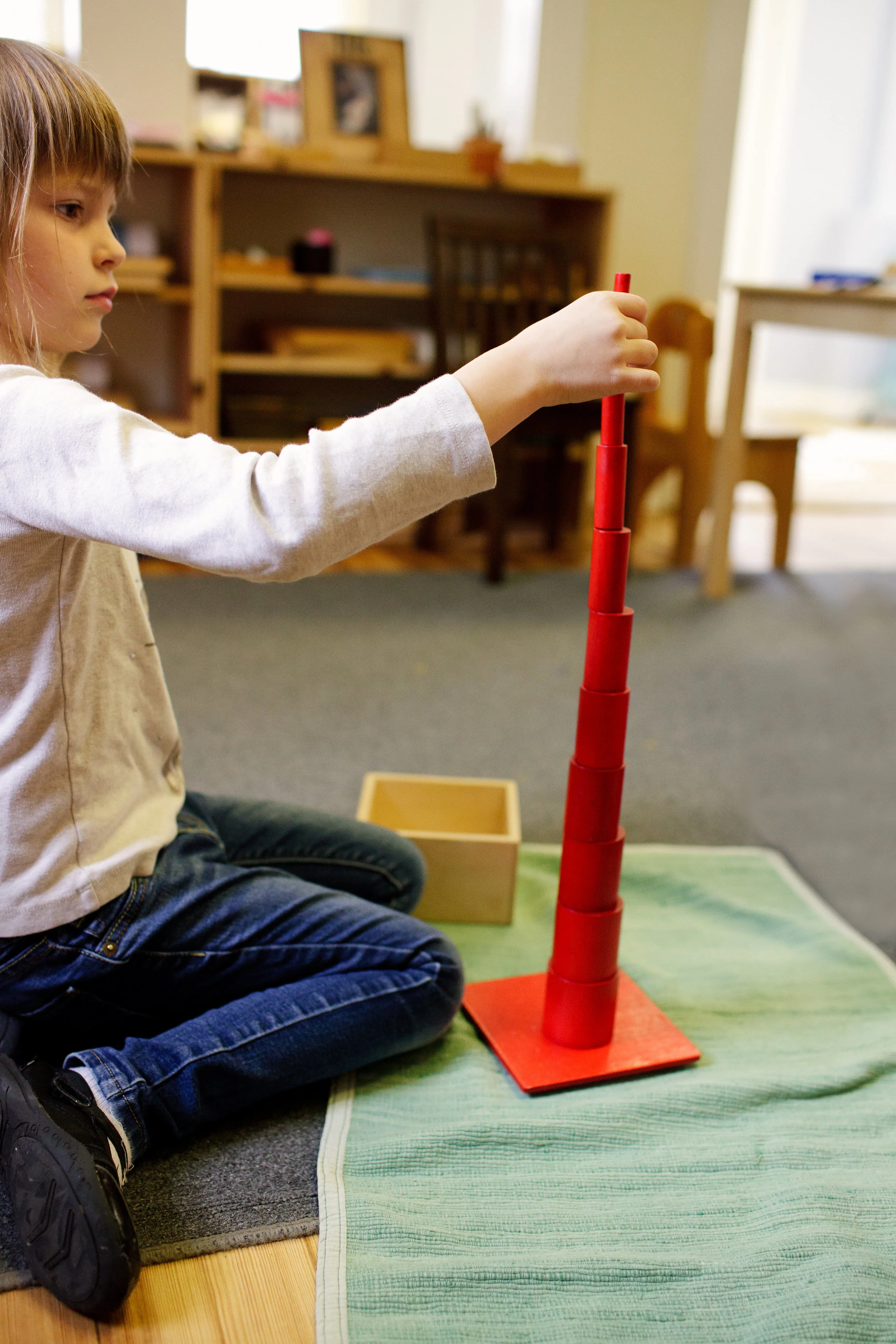 Building a tower with the Knobless Cylinders