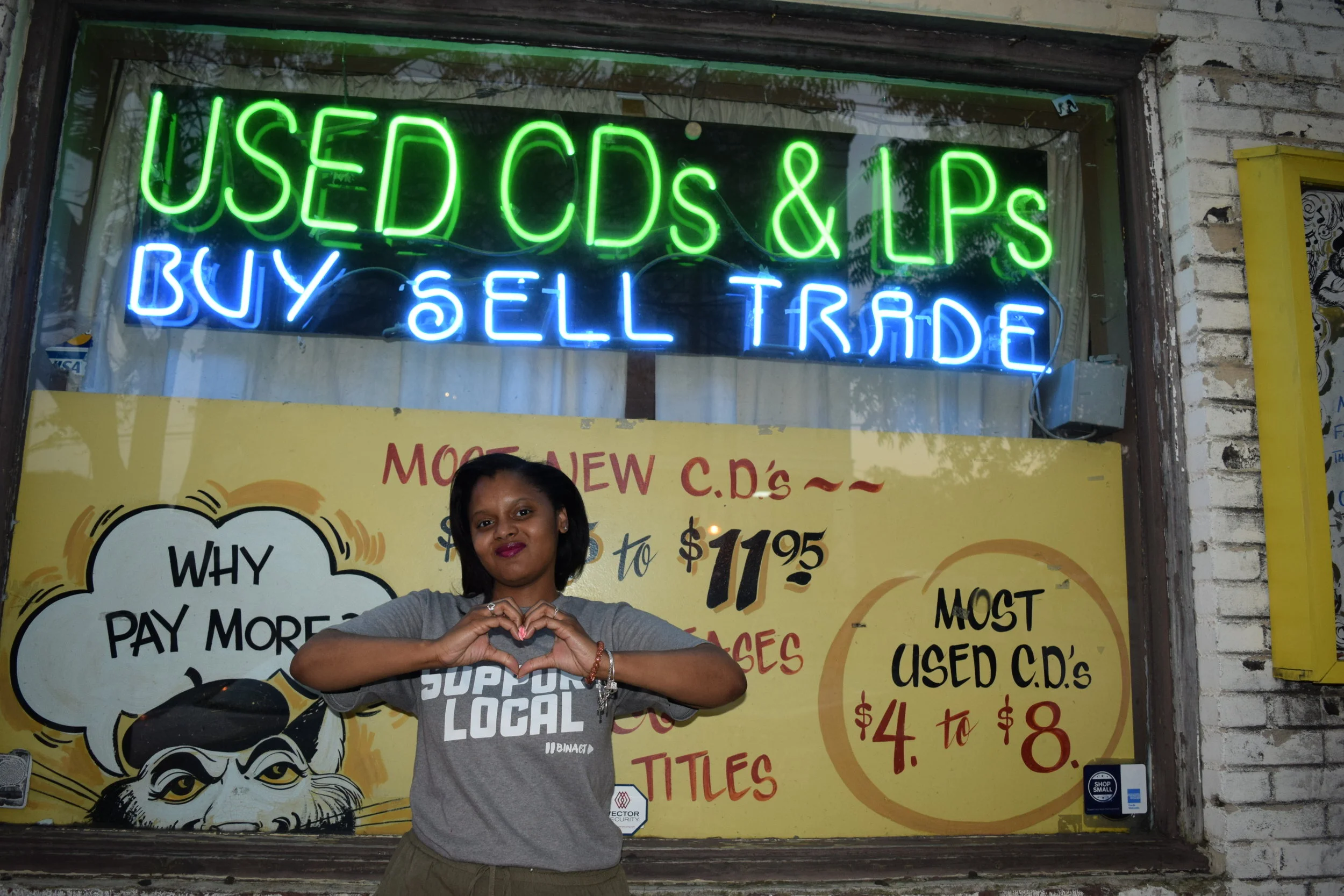 Me at Papa Jazz , my favorite spot to pick up music. Photo by Chief Mellow
