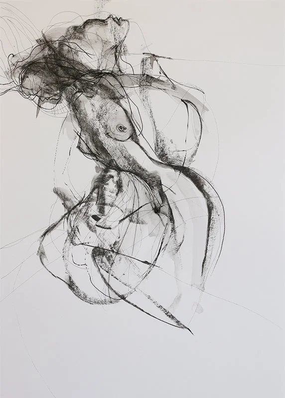 Allow yourself to feel and experience life
in all of its raw dimensions. Feel the pain, the grief, the joy, the rapture./ Ink on paper / 42 cm x 59,4 cm / 850€