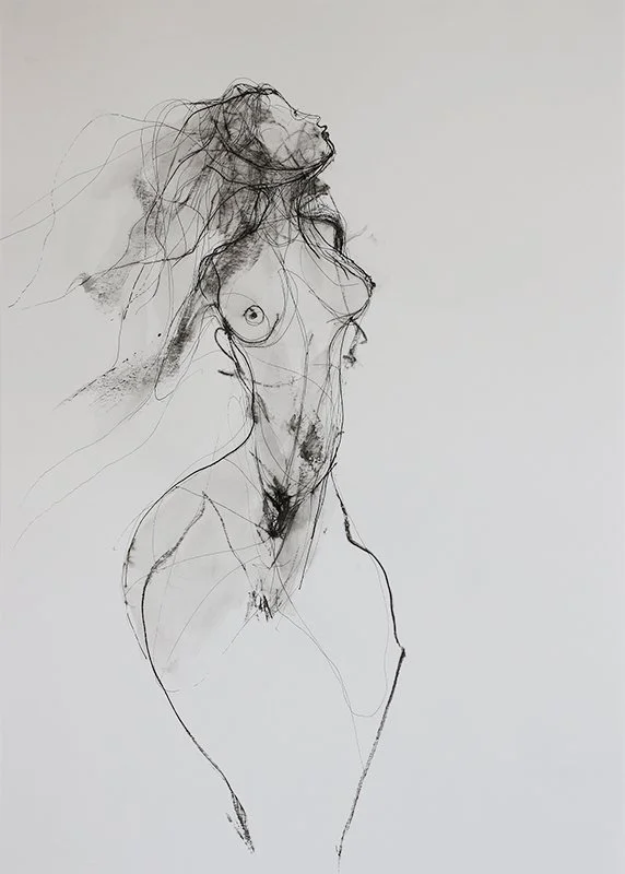 " I am no bird; and no net ensnares me: I am a free human being with an independent will".
—Charlotte Brontë/ Ink on paper / 42 cm x 59,4 cm / 850€