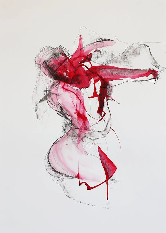 Infinite dimensions of consciousness touch yours lips and you are transformed…/ Ink on paper / 42 cm x 59,4 cm / 800€