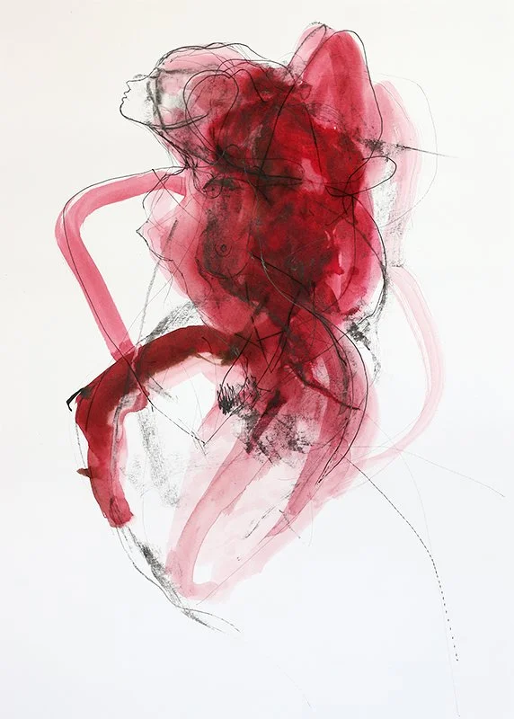 May every breath carry the gentle remembrance that your moments here are precious. / Ink on paper / 42 cm x 59,4 cm / 600€
