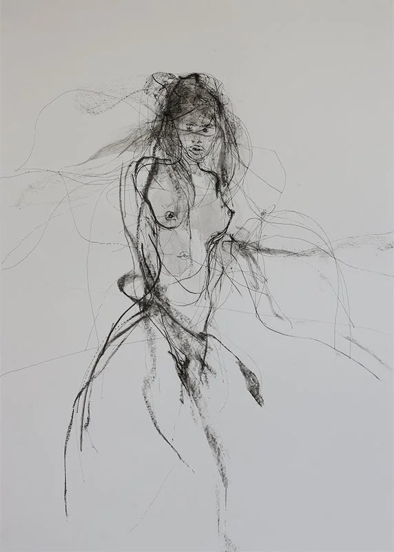 Naked and exposed. Ravished by the sun II…/ Ink on paper / 42 cm x 59,4 cm / 850€
