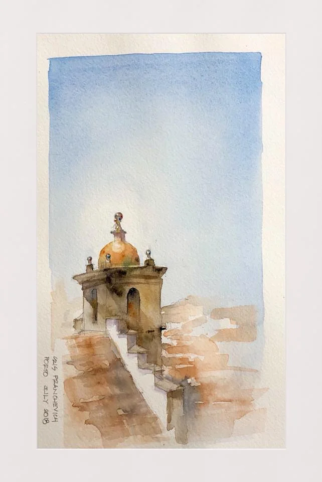Porto, Portugal- watercolor on paper