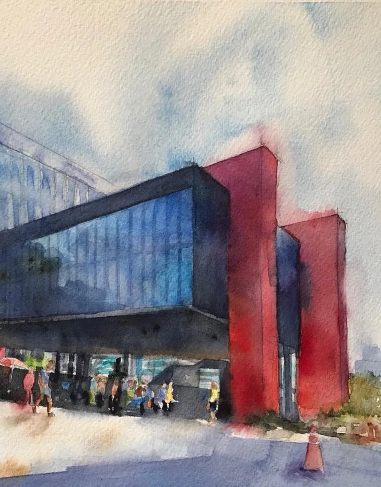 São Paulo- MASP Museum- watercolor on paper