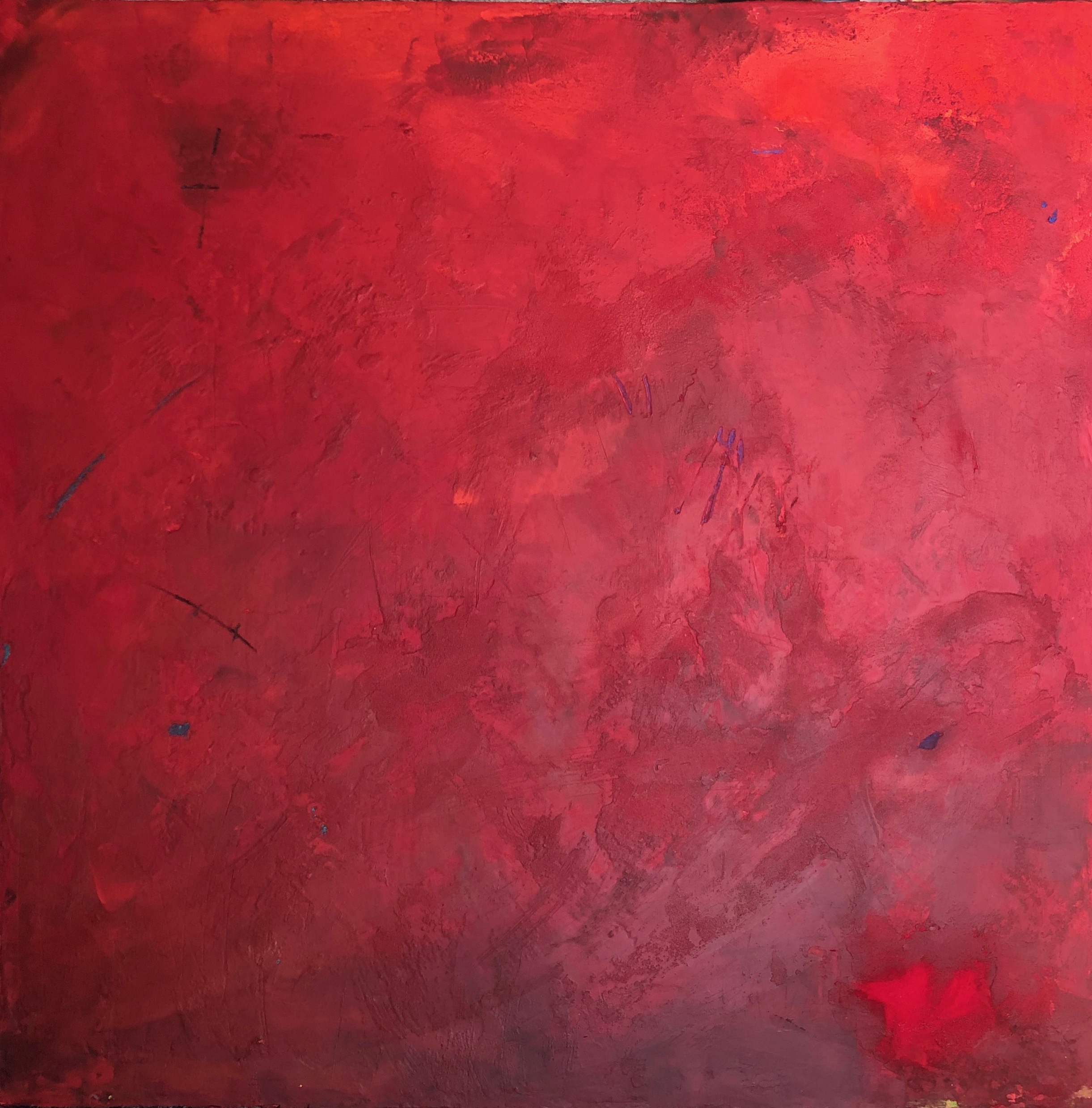 Amazonia - 40x40in (aprox. 1.00x1.00m) Mixed media on wood board