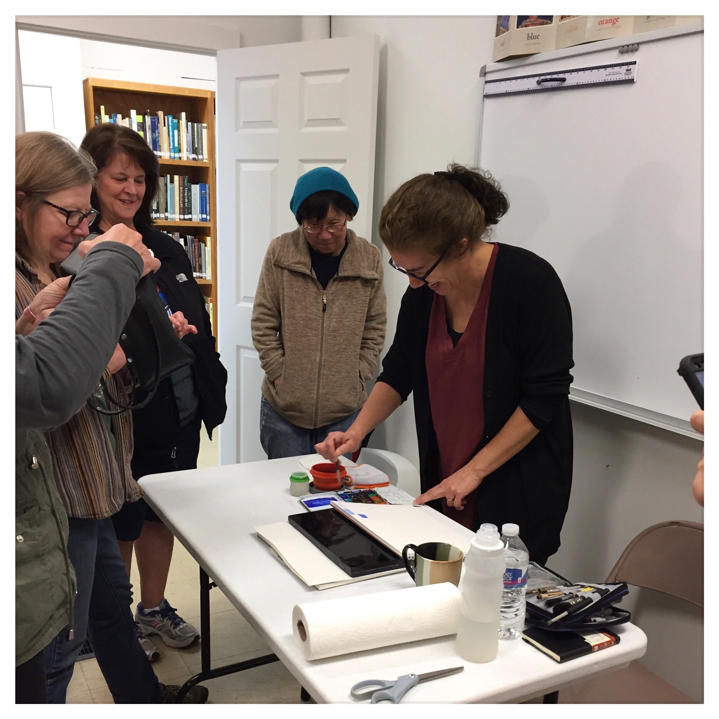Conducting a workshop in Platteville, WI, May 2019