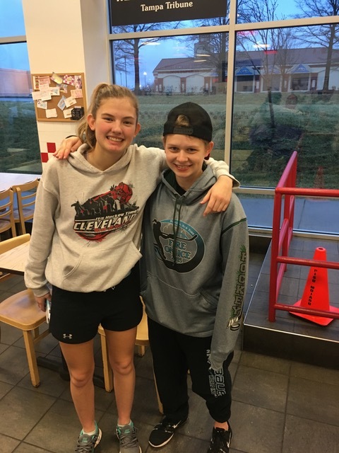 Hat trick scorers Carolyn Whitney and Shelby Reaugh