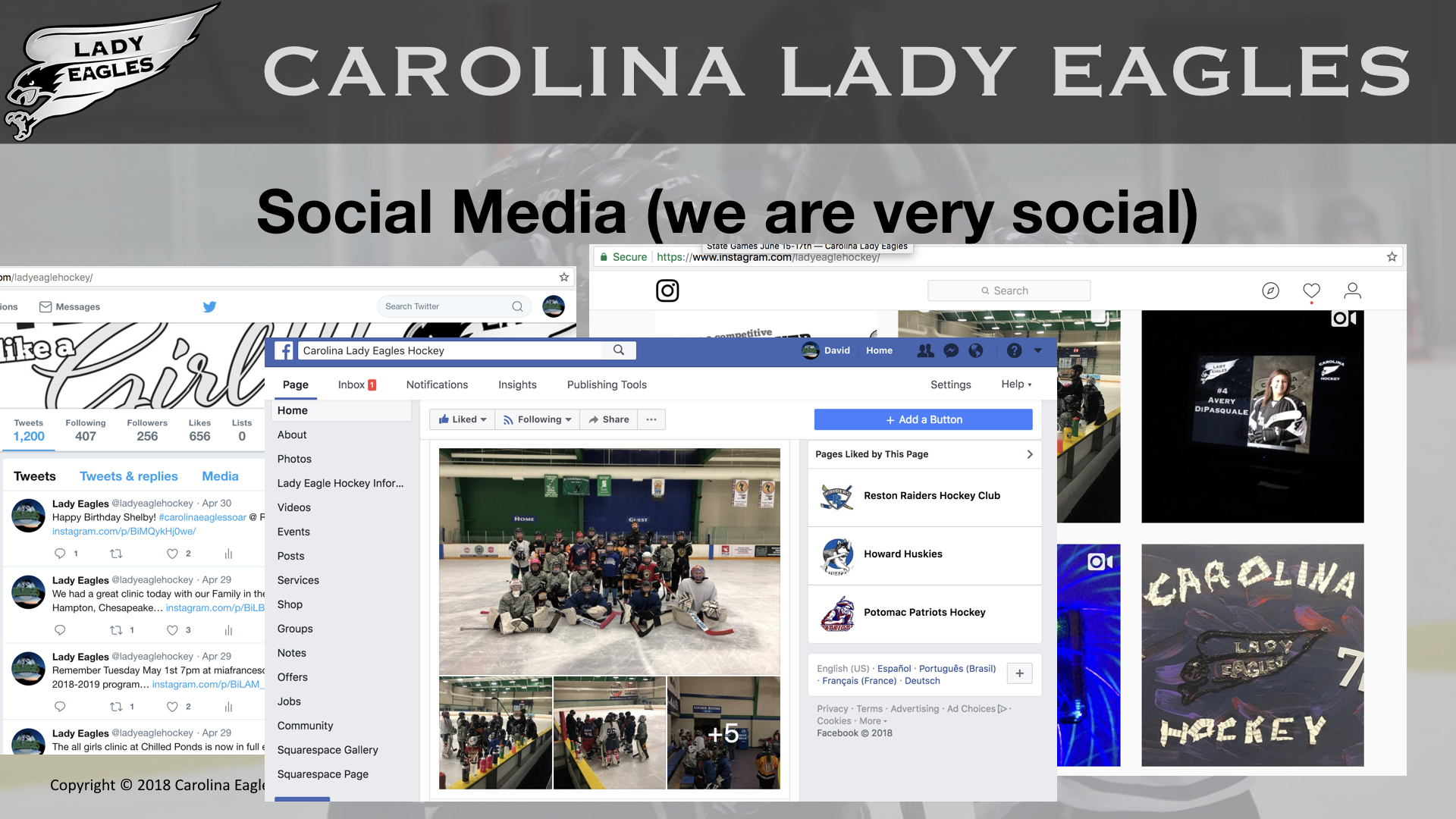 Social Media (We are very Social)