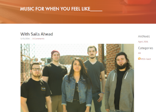 Music for When You Feel_ Shares Playlist by With Sails Ahead