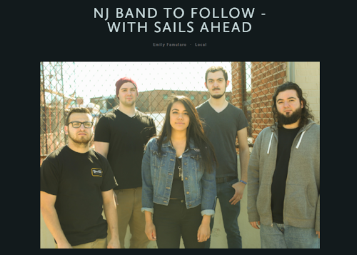 The Hook: With Sails Ahead is NJ Band to Follow