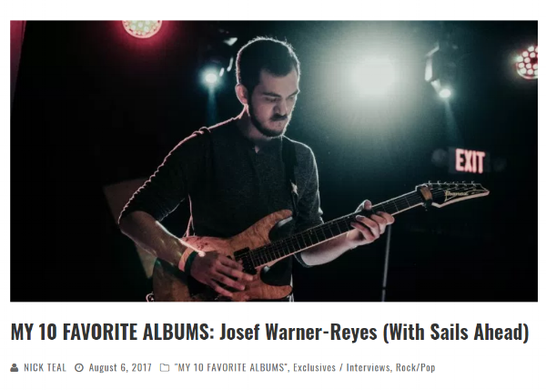 Joe Lists His Top 10 Albums on Teal Cheese