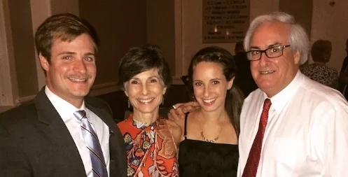 With my son Colin, daughter Sara Jane, and husband Mike.