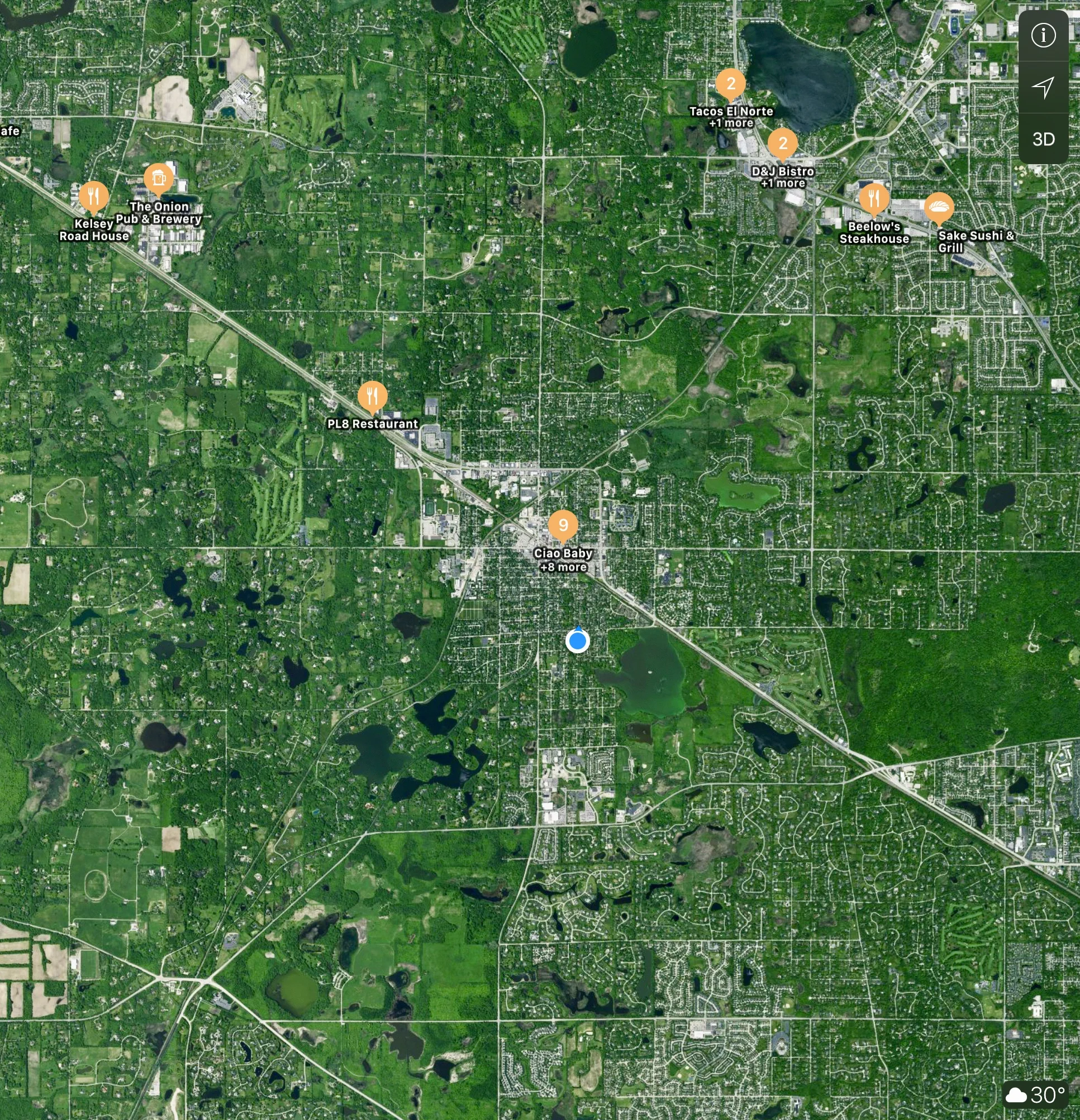 Heading back to town and out of the sprawl....