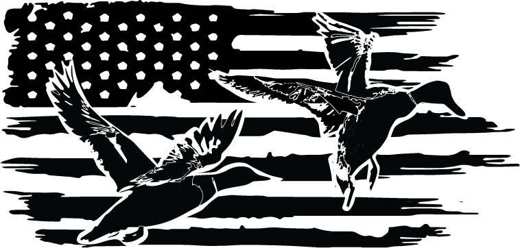 DISTRESSED DUCK FLAG